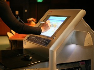 tecom interactive smart podium monitor pen display screen