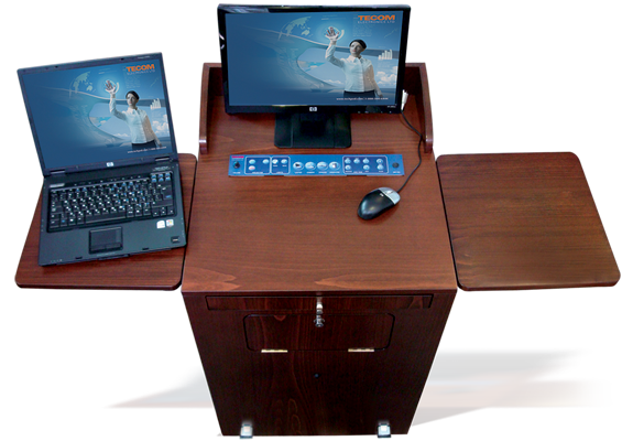 TecPodium wood lectern for presentation lectures training