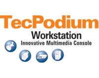 Tecom TecPodium Workstation audiovisual podium logo